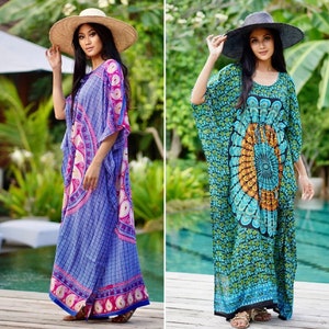 Caftan Maxi Dress, Sexy Beach dress,Swim cover up,Kaftan dress, Beach, Oversized, Batik Dress, OSFA, S M L XL 1X 2X 3X 4X, C137