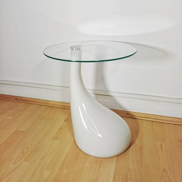 Space Age teardrop side table, coffee table.