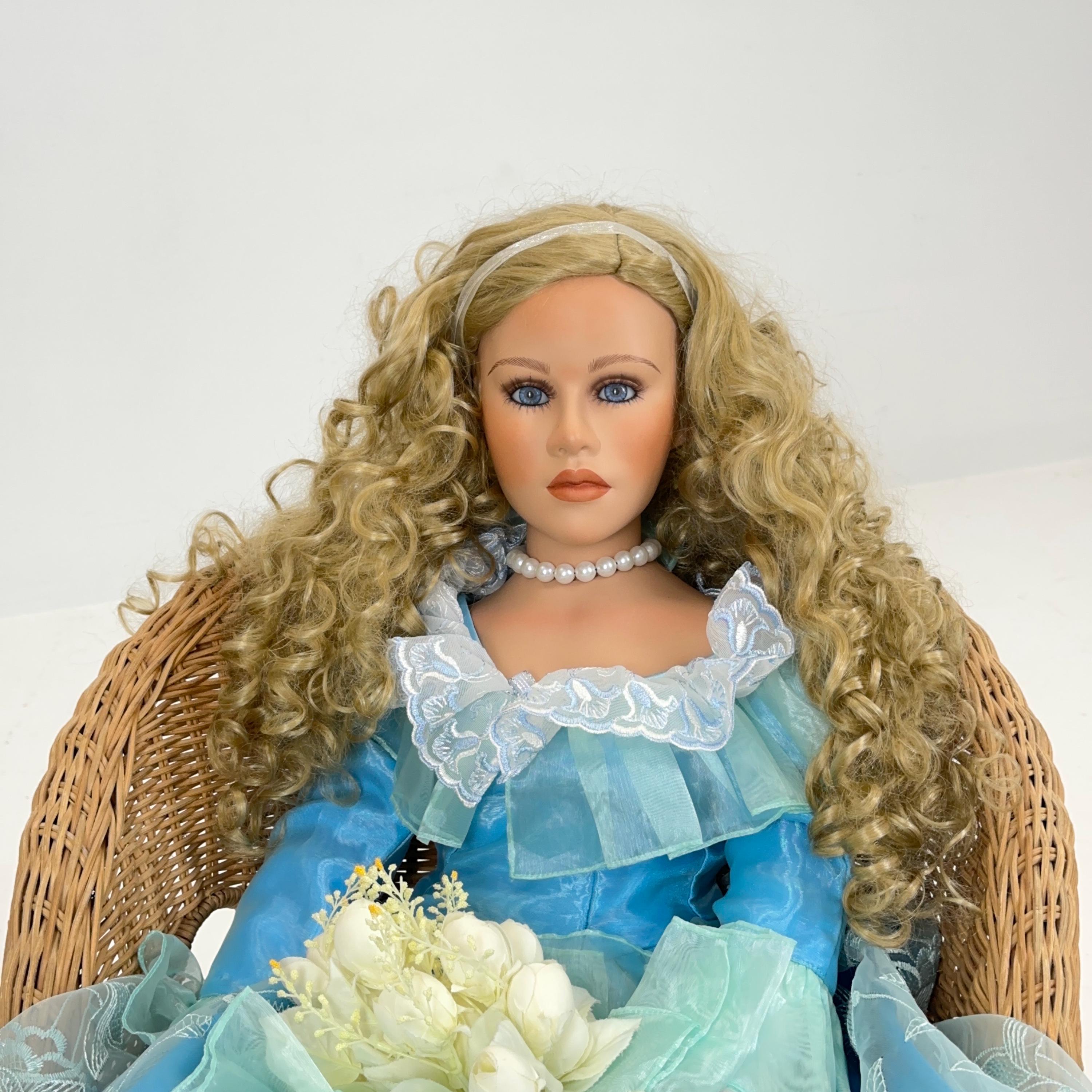 Ruby Doll Collection “gwendolyn” Porcelain Artist Doll | 90 Cm