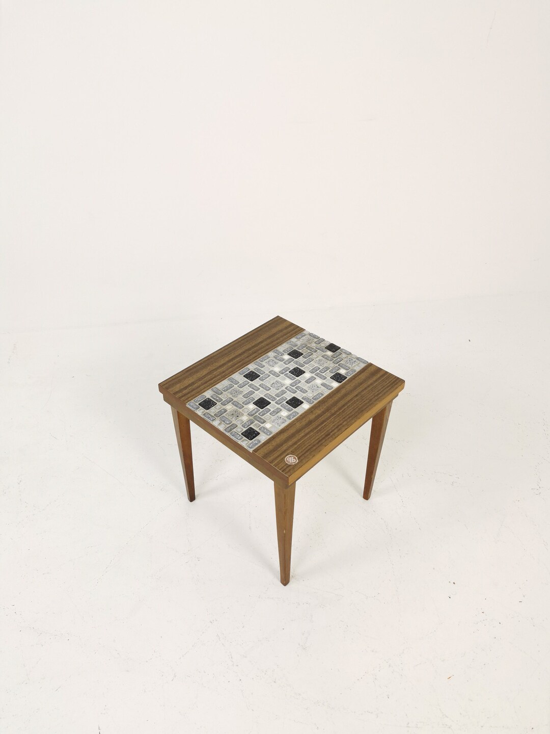 60s70s Mosaic Plant Table, Side Table Midcentury Plant Riser With Tiles Etsy