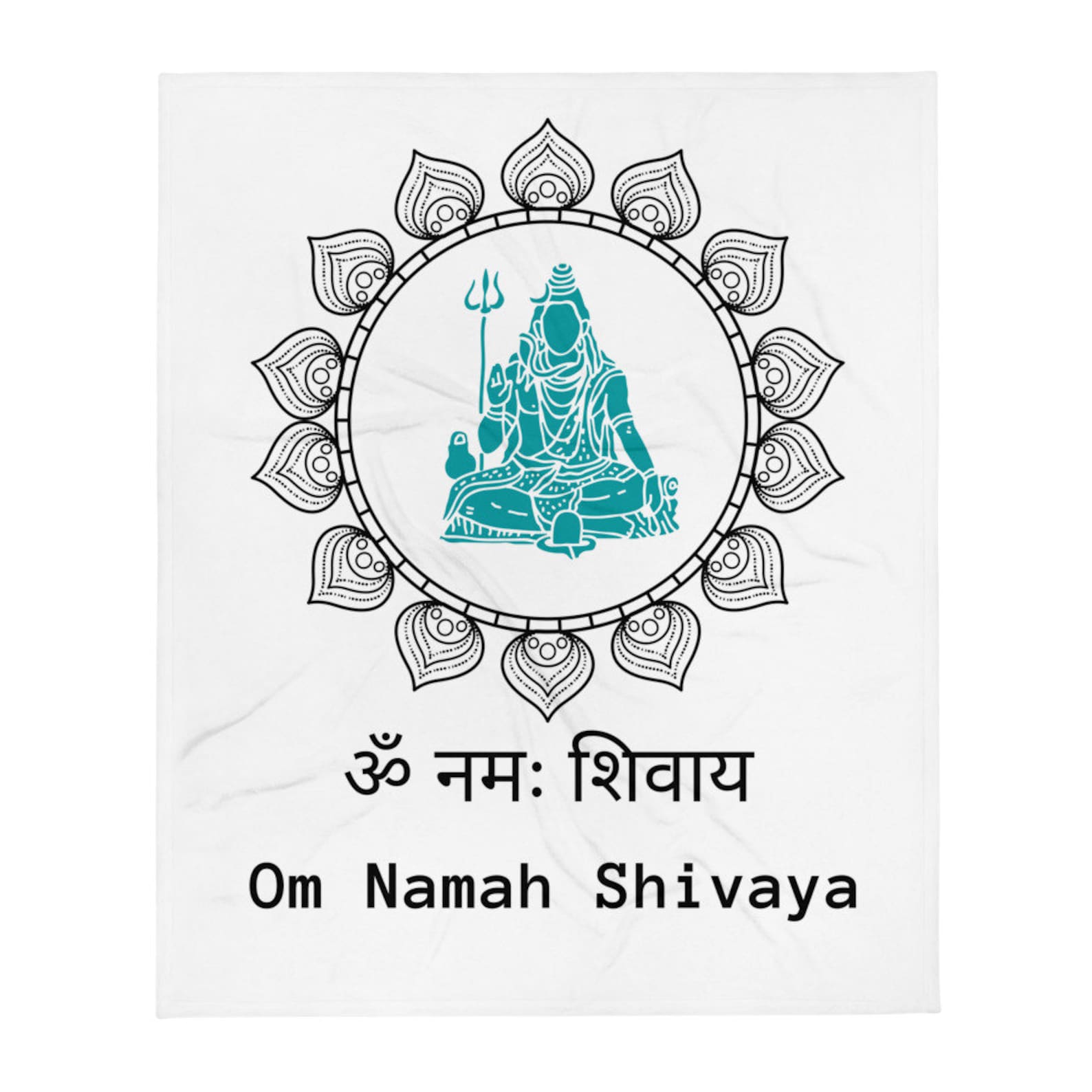 Om Namah Shivaya Mantra in Sanskrit Blanket. Shiva Blanket. Etsy