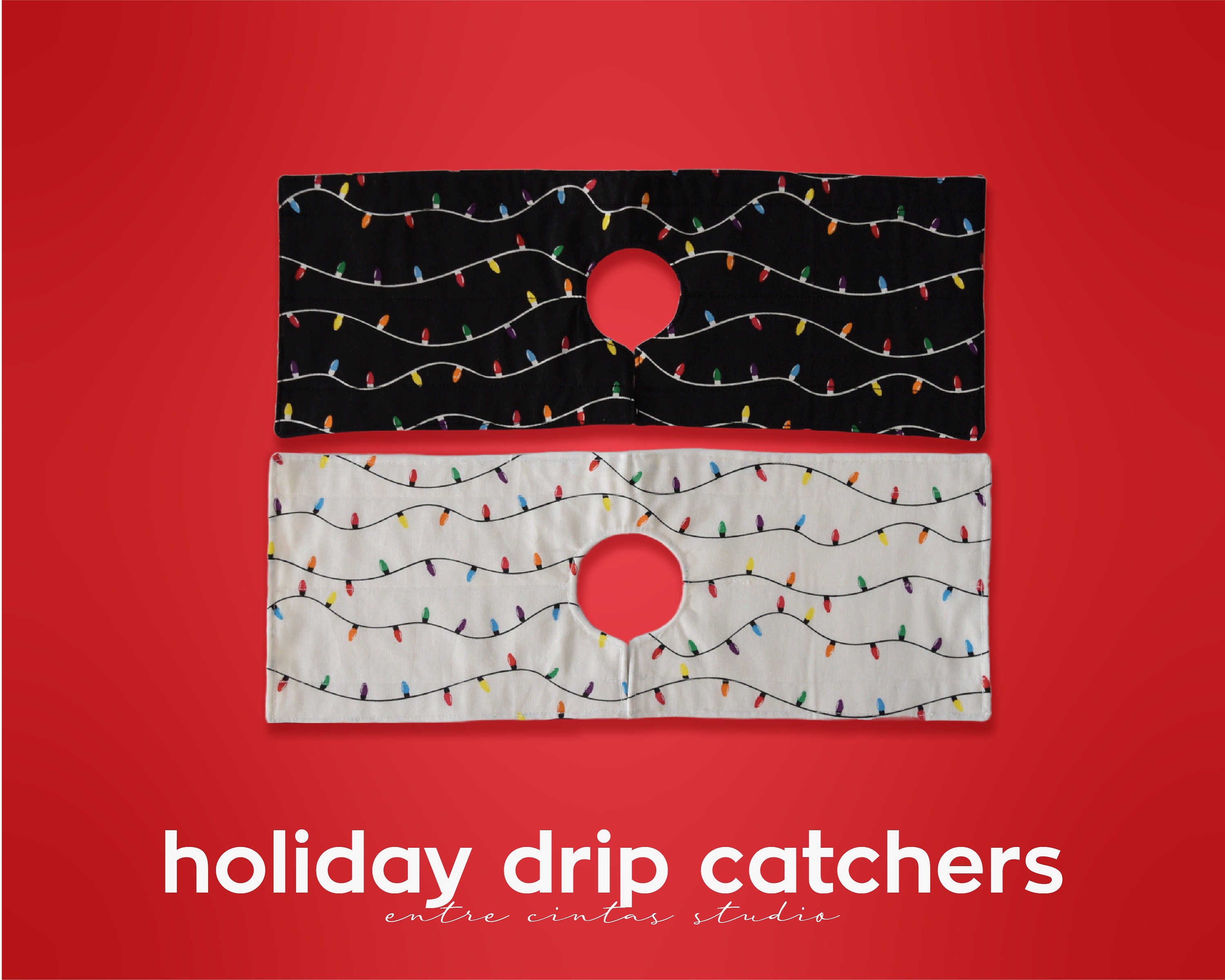 Kitchen sink drip catcher, Fun colorful holiday pattern kitchen sink bib guard, fall and christmas faucet sink mat