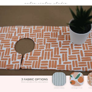 Kitchen sink drip catcher, Orange pattern kitchen sink bib guard, green lines kitchen splash catcher