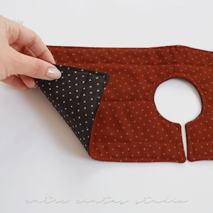 Kitchen sink drip catcher, Reversible orange and dark gray kitchen sink bib guard