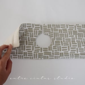 Kitchen sink drip catcher, double sided linen and cotton kitchen sink drip catcher