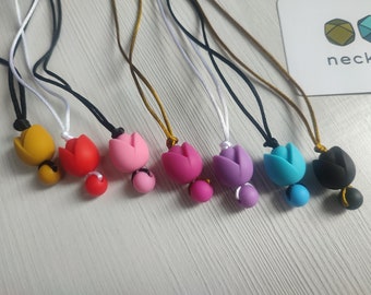 Bright Tu Simple - Silicone necklace - Fidget necklace - Fiddle necklace - Stim necklace - Sensory Jewellery