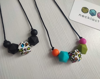 PanthiRar - Breastfeeding necklace - Nursing necklace - Silicone necklace - Fidget necklace - Fiddle necklace -Sensory jewellery