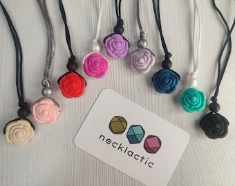 Roses Mooses - Silicone necklace - Fidget necklace - Fiddle necklace - Stim necklace - Sensory Jewellery