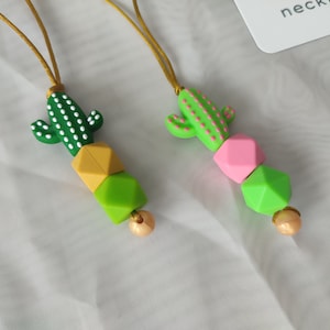 Cactus Titus - Silicone necklace - Fiddle necklace - Fidget necklace - Sensory jewellery