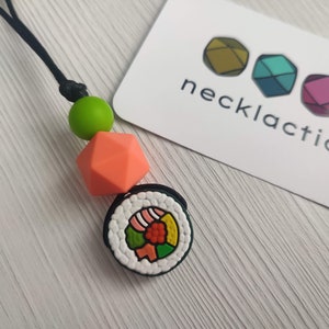 SushiToRoll - Silicone necklace - Fidget necklace - Fiddle necklace - Stim necklace - Sensory Jewellery