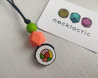 SushiToRoll - Silicone necklace - Fidget necklace - Fiddle necklace - Stim necklace - Sensory Jewellery