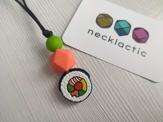 SushiToRoll - Silicone necklace - Chewable necklace - Fiddle necklace - Stim...