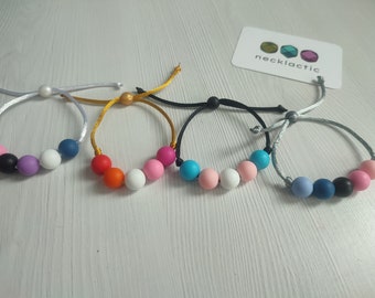 BracePride - Bracelet en silicone - Bijoux sensoriels - Accessoire pour stimuler - Bracelet léger réglable