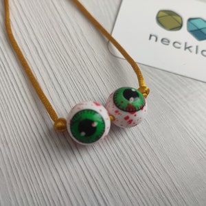 Me Bloody I - Silicone necklace - Fidget necklace - Fiddle necklace - Stim necklace - Sensory Jewellery - Halloween necklace