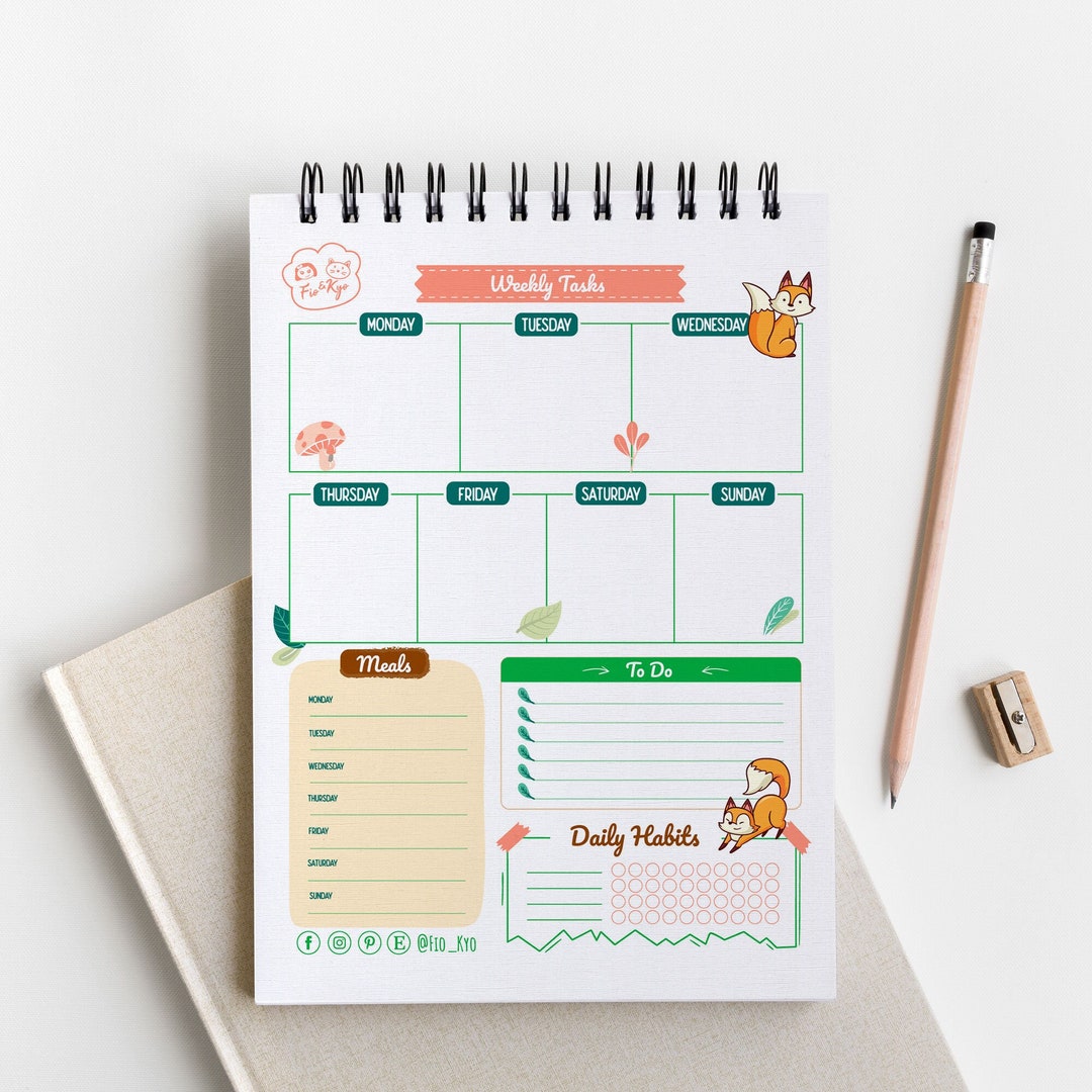 Weekly Monthly Printable Planner. Fun, Cute Planner to Download and ...