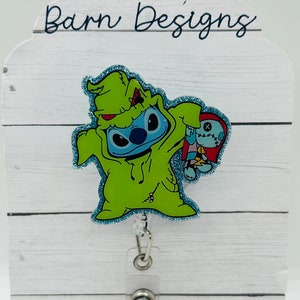 Halloween badge reel; scary;  Halloween; October; fall; acrylic badge reel; nurse badge; rn badge ; badge holder