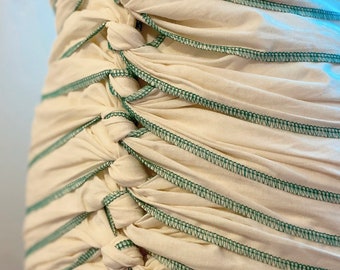 Bengkung Belly Bind with Green Hem - *UK Seller*