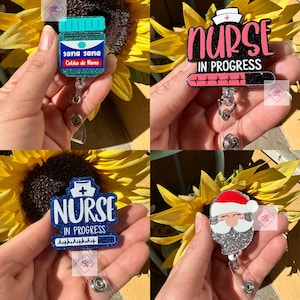 Sana sana Colita De Rana Badge Reel Nurse, infirmière en cours, Noël, Funny Badge Reel, Badge Reel, porte-badge, Latino, Navidad