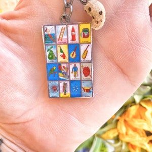 Lotería Keychain/ Lotería/ Lotería game / Mexican Keychains / Keychains / keychains