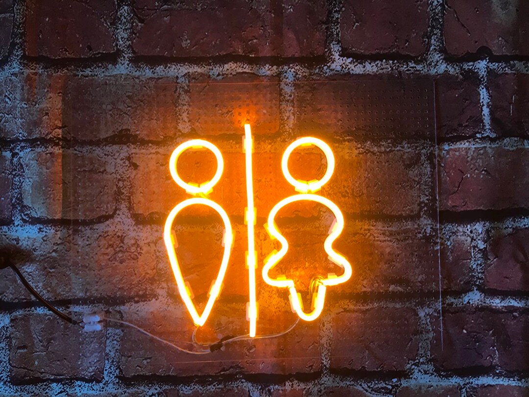 Restroom Neon Sign for Wall Decor Window Decor Room Decor - Etsy