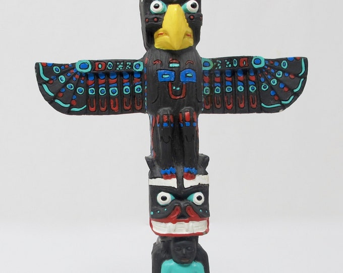 Native American Souvenir Totem Pole From Canada Etsy