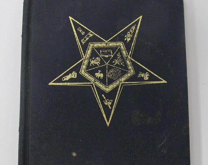 1970 Order of the Eastern Star Adoptive Rite Ritual Book - Etsy