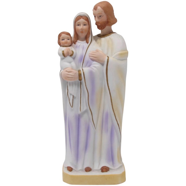Bisque Porcelain Holy Family Figurine