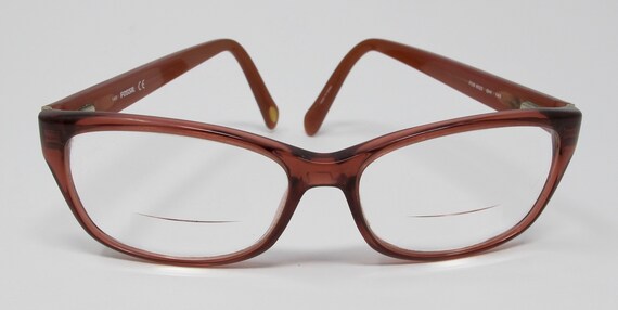 Fossil Red Rectangle Eyeglasses Frames Model 6022 - image 1