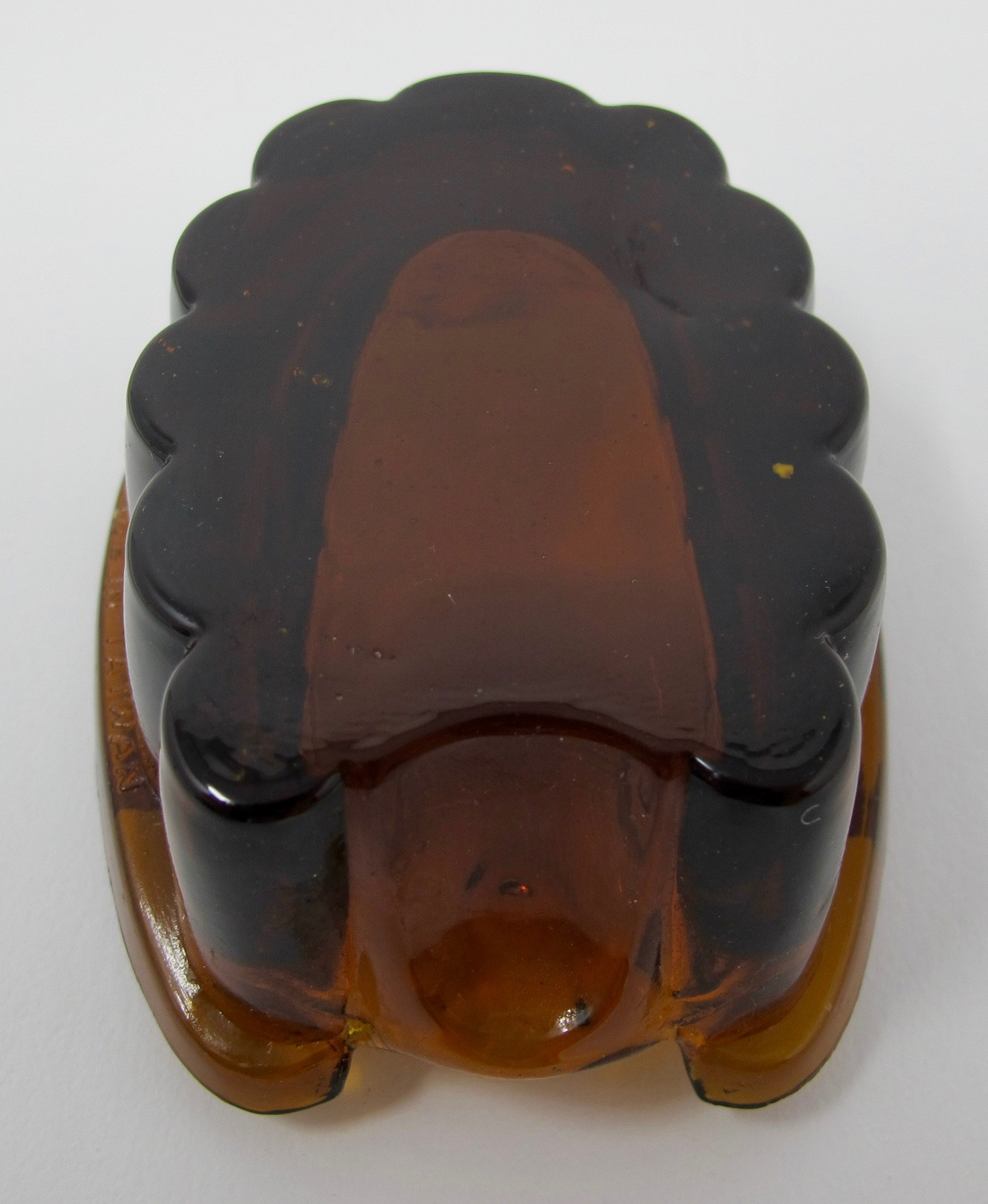 Root Beer Brown Glass Horseshoe Ashtray Etsy