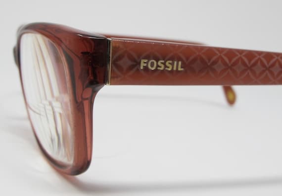 Fossil Red Rectangle Eyeglasses Frames Model 6022 - image 6