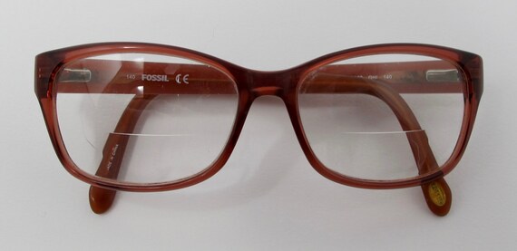 Fossil Red Rectangle Eyeglasses Frames Model 6022 - image 2