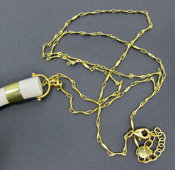 Stella & Dot Corno Lucky Horn Pendant Necklace - image 6