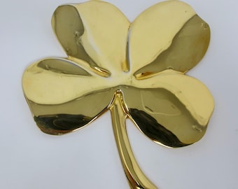 Gerity 24-karat Gold Plated Lucky Clover Paperweight