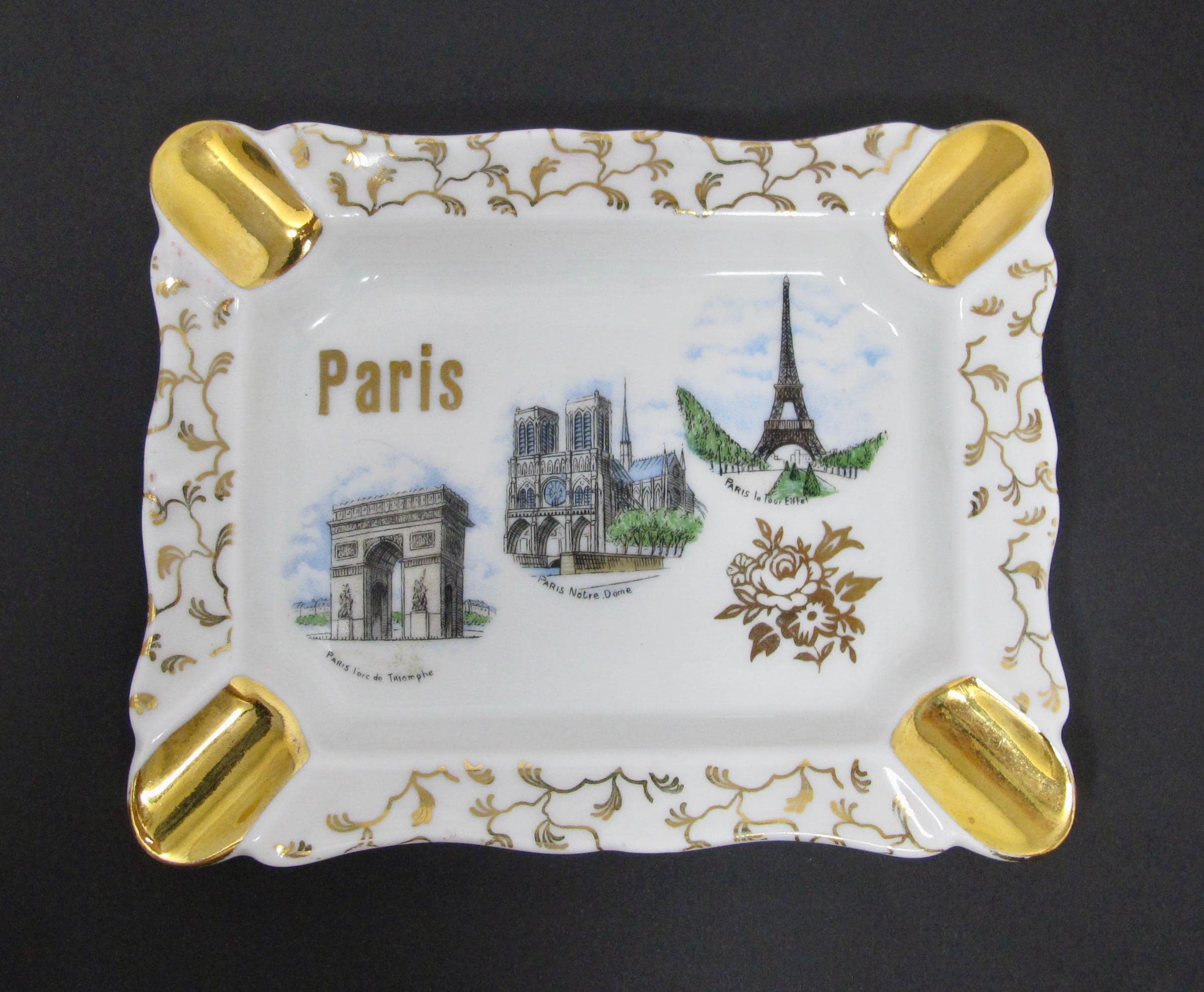 Vintage Porcelain Ashtray - Etsy
