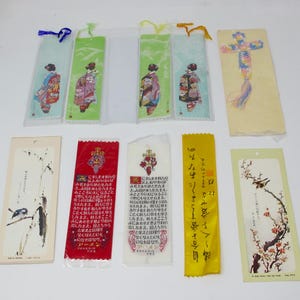 アールデコ フラッパー ブックマーク Set of 17 1920 - 1960s Vintage Japanese Bookmarks Collage