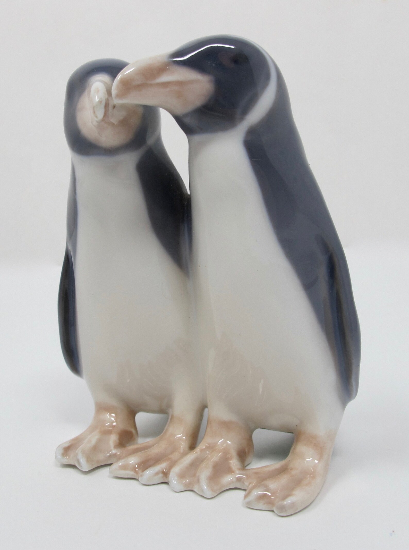 Royal Copenhagen Denmark Porcelain Penguins Figurine Etsy