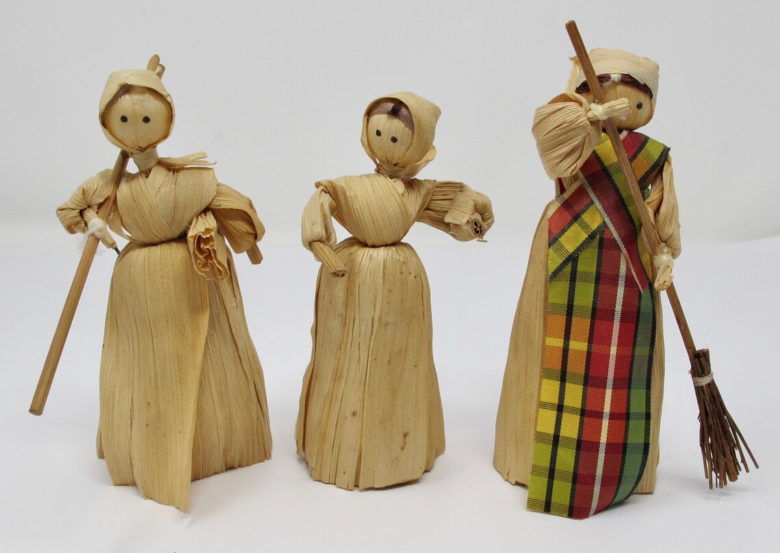 Handmade Corn Dollies Set of 3 Etsy