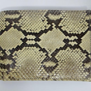 Vintage Python Snakeskin Billfold Wallet
