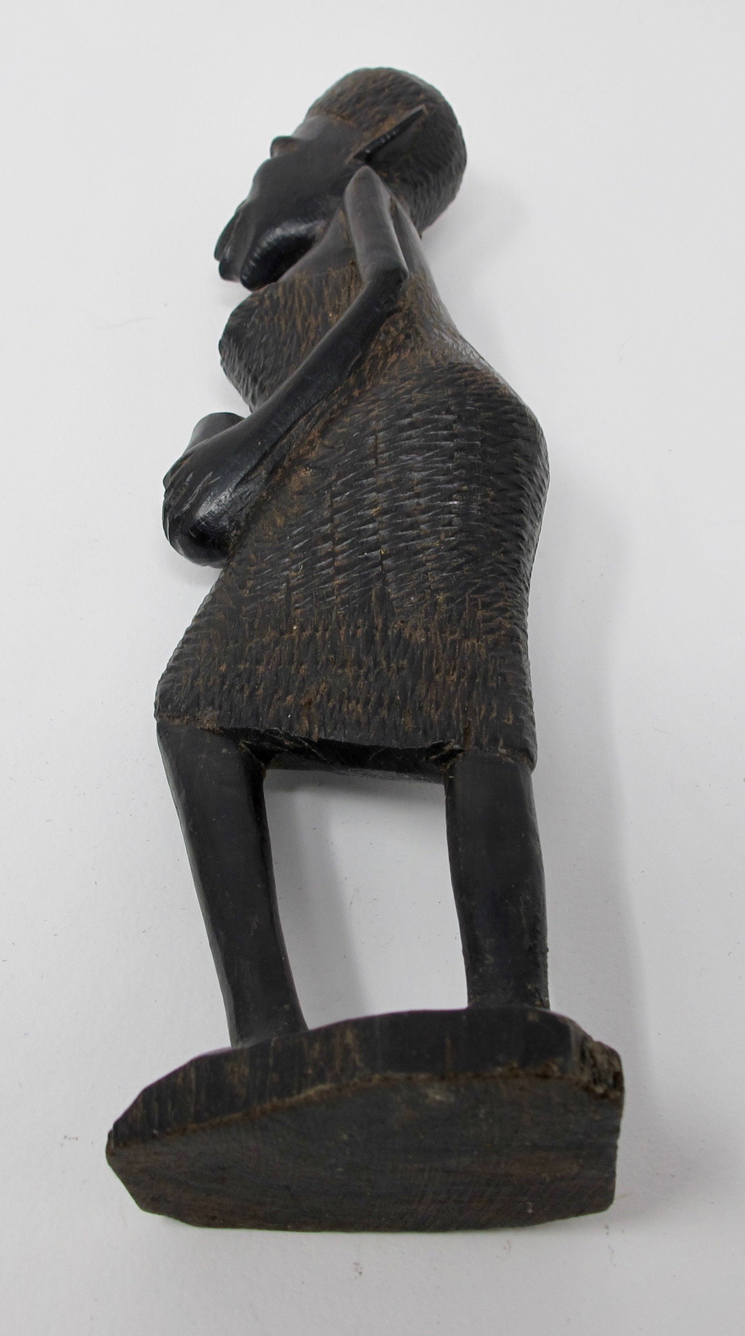 Handcarved Wooden African Woman Figurine From Tanzania Etsy