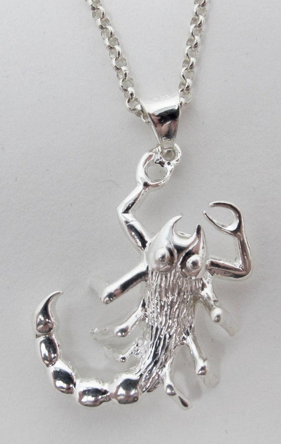 Sterling Silver Scorpion Necklace