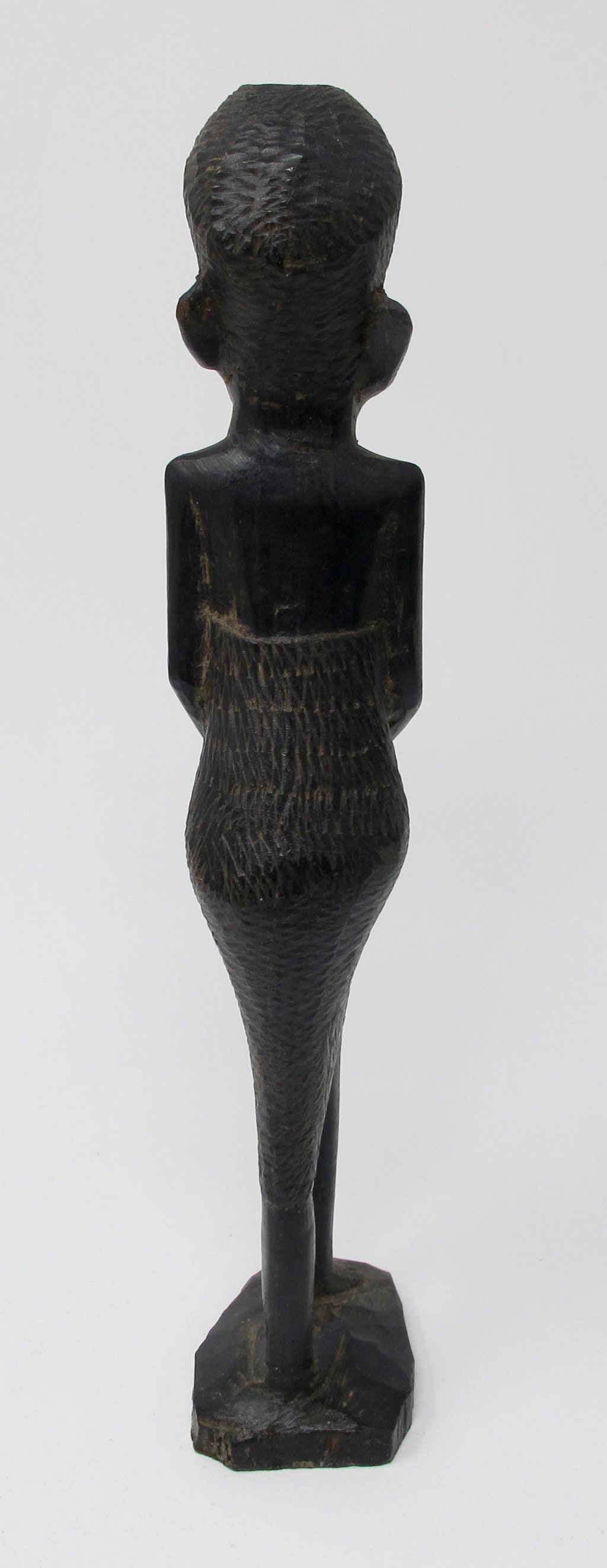 Handcarved Wooden African Woman Figurine From Tanzania Etsy