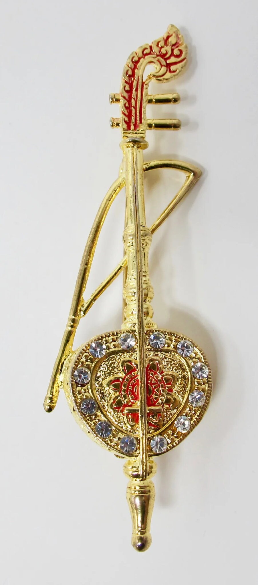 Kemenche Traditional Middle Eastern String Instrument Brooch Etsy