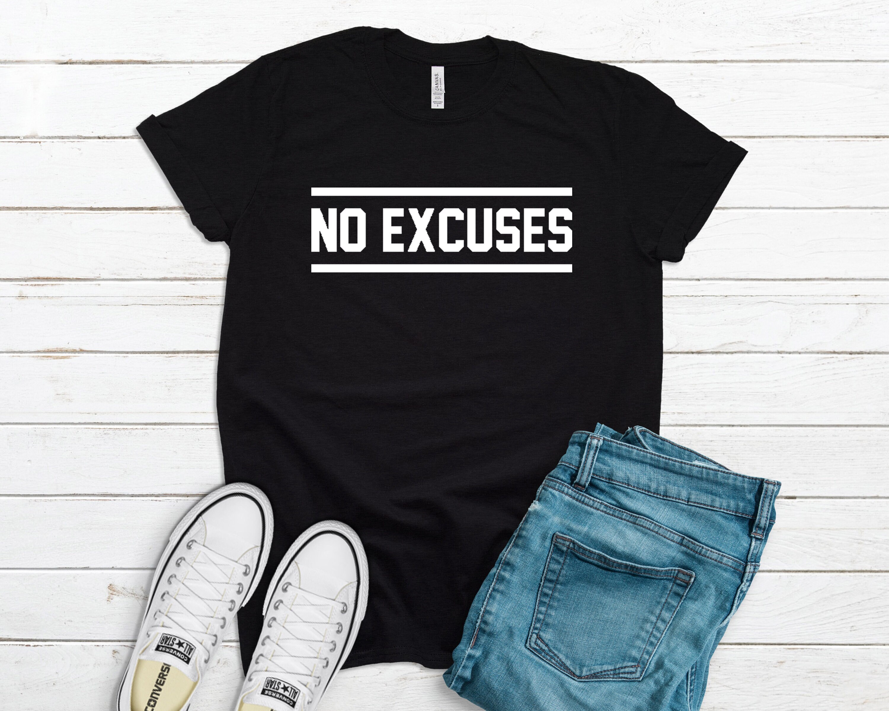 No Excuses T Shirt Workout Shirt 