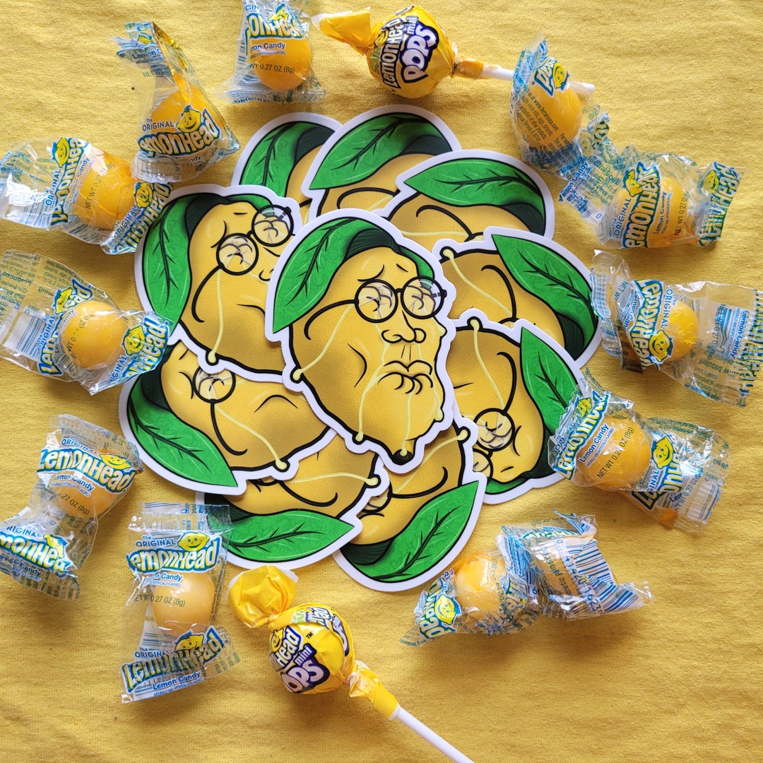 Lemonheads Sticker The Lemon Sticker - Etsy