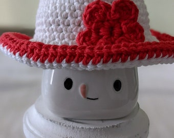 Crochet Flower Hat: Mini Marshmallow Mug Decor