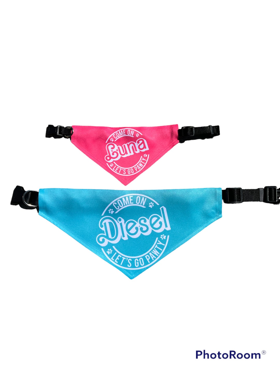 Barbieinspired Dog Scarf Personalized Dog Scarf Custom Dog Etsy