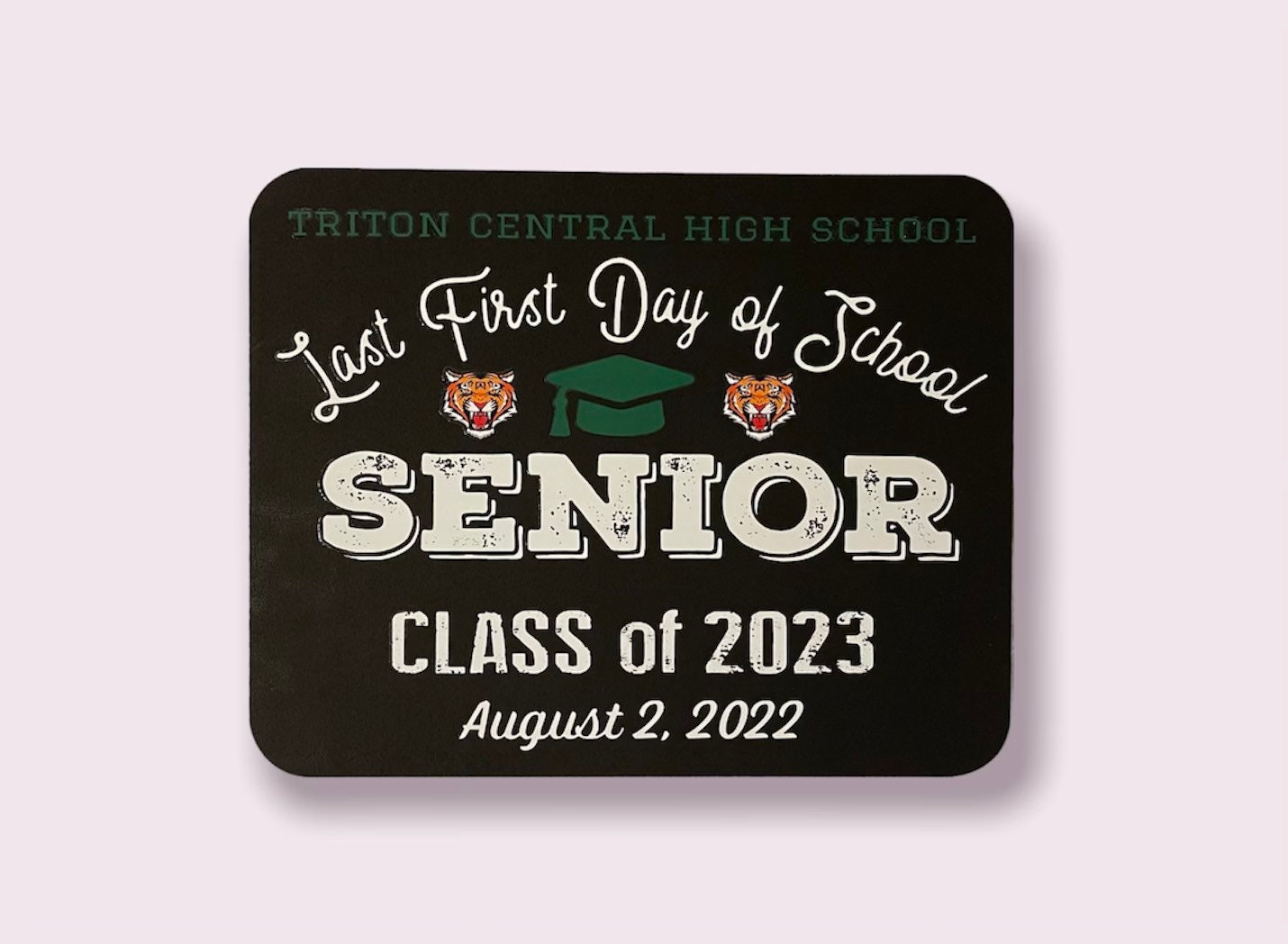 Personalized sign, senior sign, last first day of school sign, senior prop, last day of school sign,