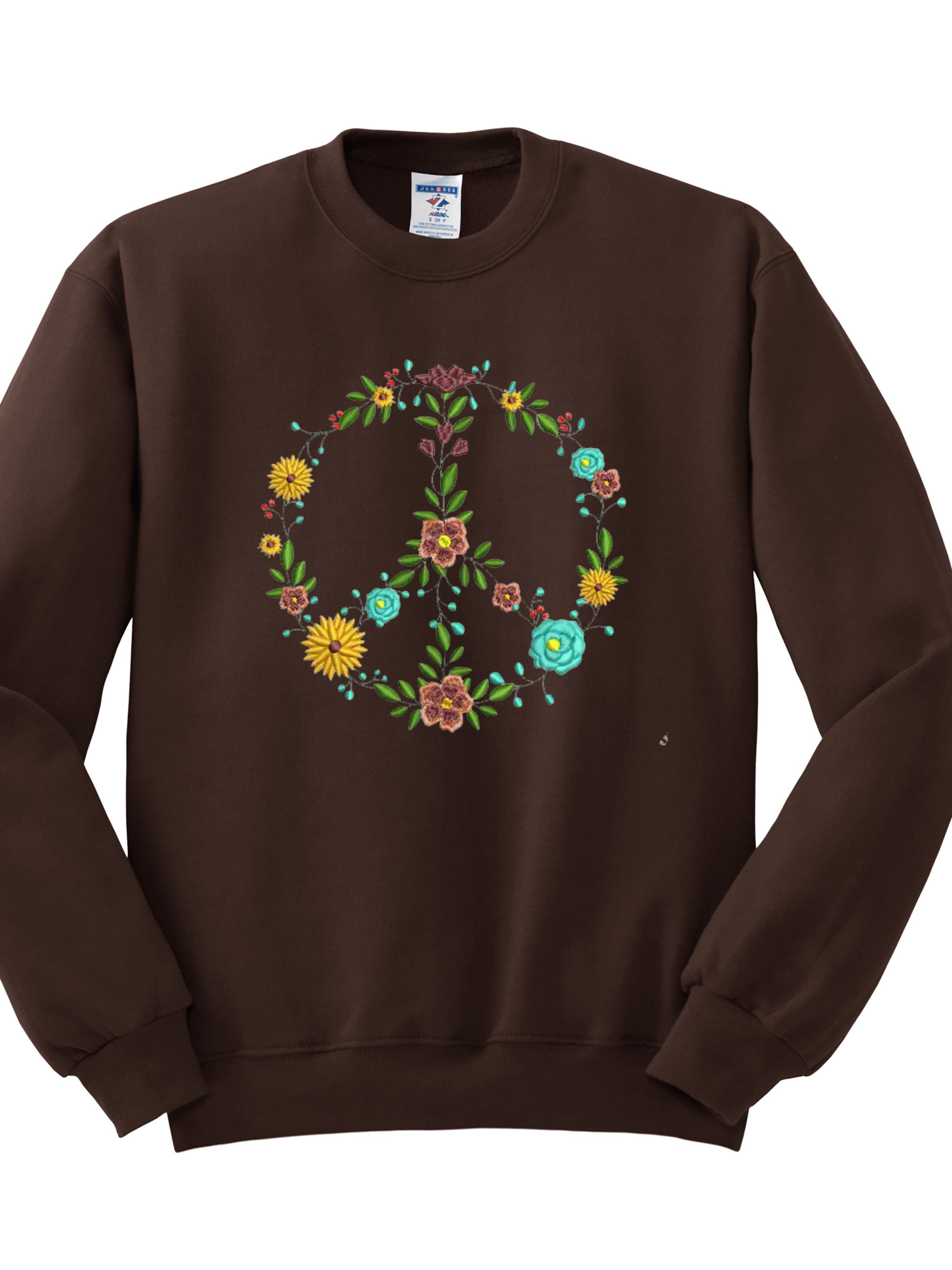 Peace Sign Sweatshirt - Etsy Peace Sign Sweatshirt - Etsy