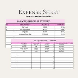 Daily and Monthly Budget Spreadsheet Google Sheets | Budget by Paycheck ...
