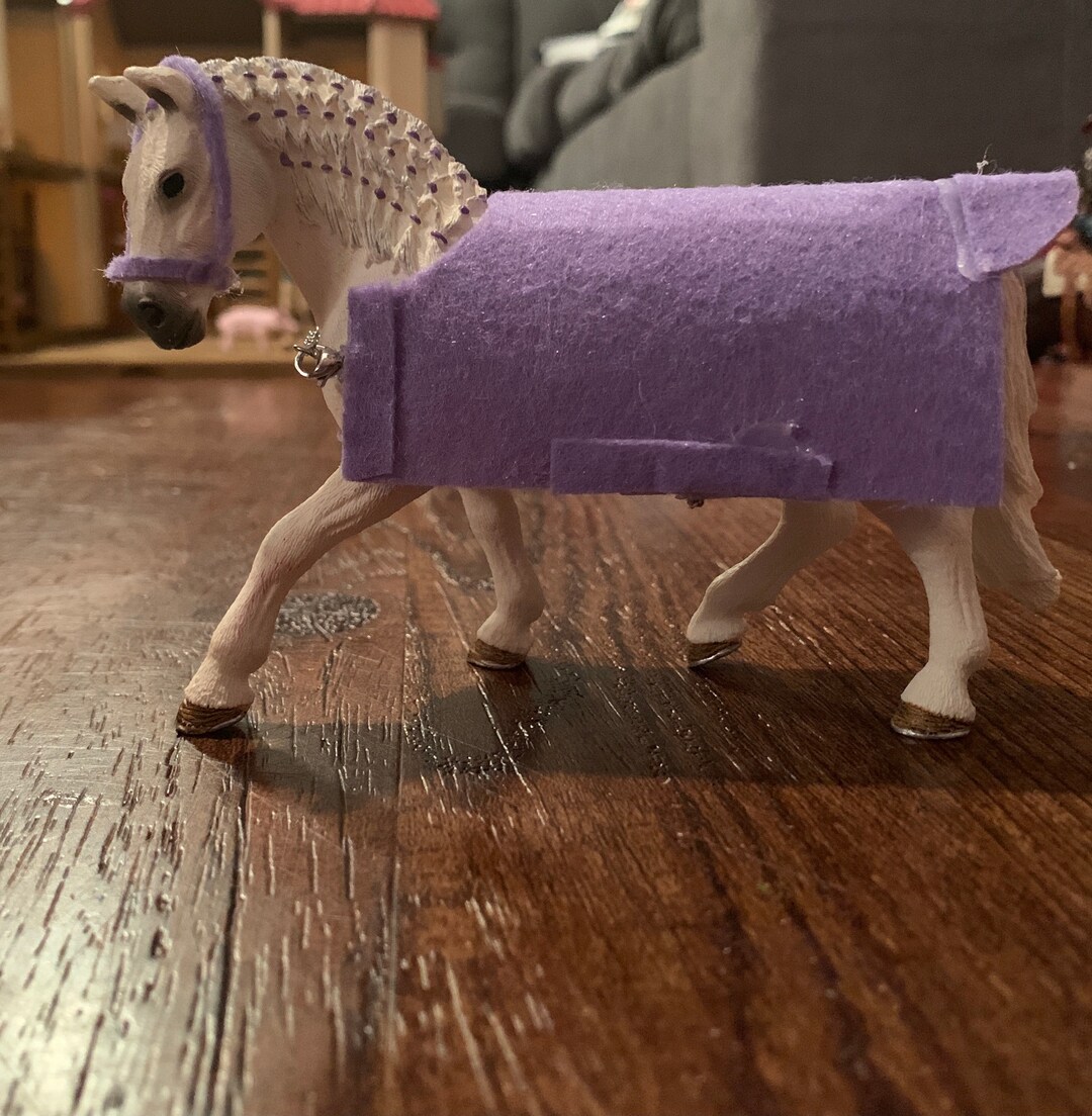 Handmade Schleich Horse Halter and Blanket Etsy